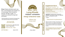 Load image into Gallery viewer, Long Rhode ✦ Rhodiola + Schisandra Adaptogen Blend
