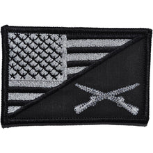 Load image into Gallery viewer, Rifle Cross Infantry USA Flag - 2.25x3.5 Patch
