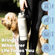 Load image into Gallery viewer, Dog + Human Water Bottle with Detachable Dog Bowl
