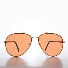 Load image into Gallery viewer, Classic Metal Aviator Vintage Sunglasses with Copper Lenses - Sarge

