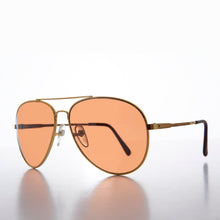 Load image into Gallery viewer, Classic Metal Aviator Vintage Sunglasses with Copper Lenses - Sarge
