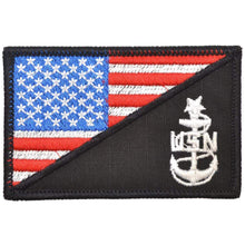 Load image into Gallery viewer, Navy SCPO Senior Chief Petty Officer USA Flag - 2.25x3.5 Patch
