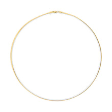 Load image into Gallery viewer, Unisex Solid 14K Yellow Gold 2.8mm Imperial Herringbone Chain Necklace - 18" Inches
