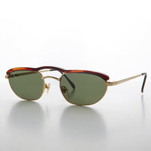 Load image into Gallery viewer, Unique Rare Brow Bar Oval Aviator Vintage Sunglass - Simone
