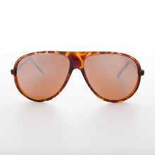 Load image into Gallery viewer, Mirrored Amber Lens Vintage Aviator Sunglasses- Slater
