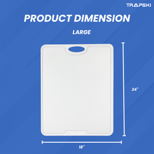 Load image into Gallery viewer, TRAPSKI Premium 1/2 Inch Thick HDPE Cutting Boards | Food-Grade Kitchen Prep Surface | Juice Grooves | Made in the USA

