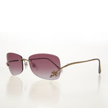 Load image into Gallery viewer, Flower Accent Rimless 90s Sunglasses - Cena
