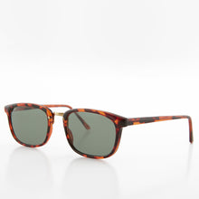 Load image into Gallery viewer, Rectangular Preppy Vintage Horn Rim Sunglass with Glass Lens - Spence
