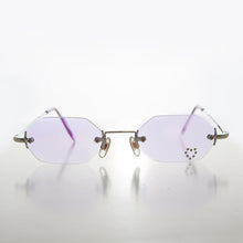Load image into Gallery viewer, Heart Rhinestone Rimless Vintage Sunglasses - Splashy
