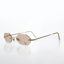 Load image into Gallery viewer, Heart Rhinestone Rimless Vintage Sunglasses - Splashy
