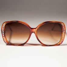 Load image into Gallery viewer, Rhinestone Oversized Vintage Sunglasses - Stardust
