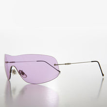 Load image into Gallery viewer, Y2K Rimless Shield Sunglasses - Stary
