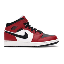Load image into Gallery viewer, Air Jordan 1 Mid Chicago Black Toe (GS)
