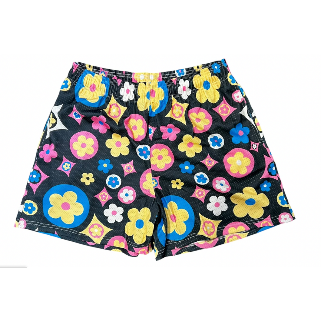 Bravest Studios Flower Shorts Black Multi