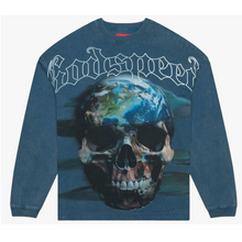 Load image into Gallery viewer, Godspeed Sklobe L/S Tee (Washed Blue)
