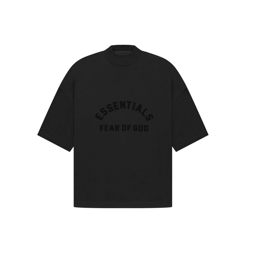Fear of God Essentials Black Bonded Tee T-Shirt (Jet Black)