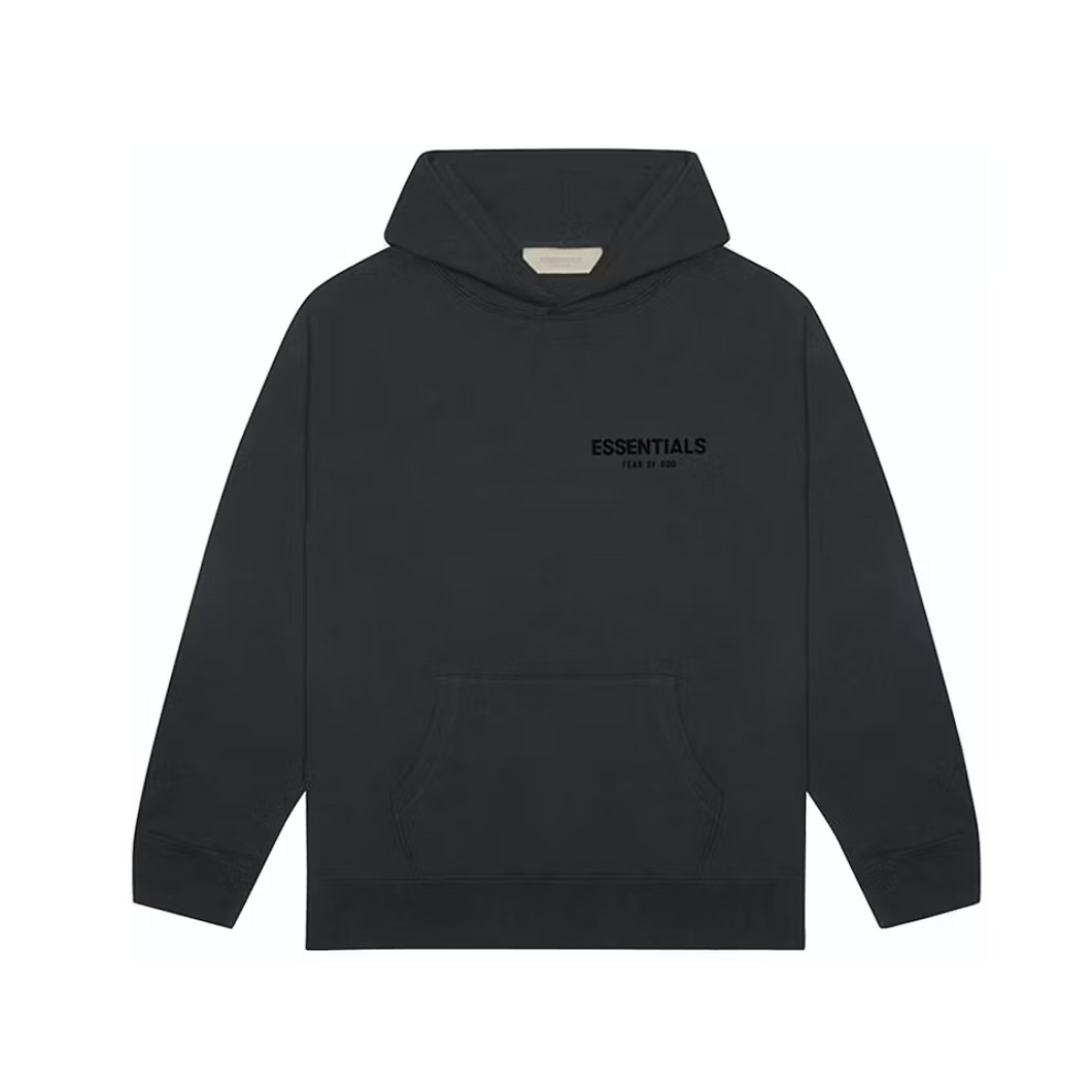 Fear of God Essentials Pull-Over Hoodie (SS22) (Black / Stretch Limo)