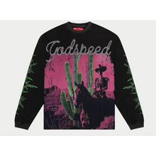 Load image into Gallery viewer, Godspeed Westworld long sleeve T-shirt (Black Wash)
