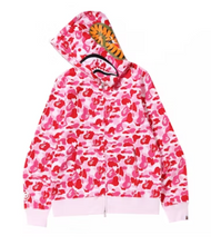 Load image into Gallery viewer, BAPE ABC Camo Shark Full Zip Hoodie (Pink)
