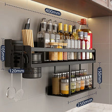 Load image into Gallery viewer, DecorBites™ Double-Layer Kitchen Organizer Wall Spice Storage Rack
