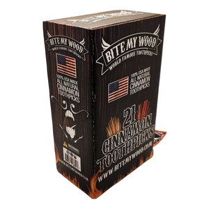 BiteMyWood 21 qty Bag 48 Pack Point Of Sale Counter Store Retail Display 2 Box Purchase