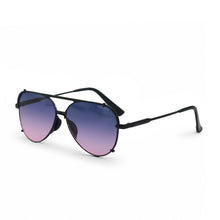 Load image into Gallery viewer, Smaller Cristina - Faded Purple &amp; Pink - Tangle Free Round Aviator Sunglasses
