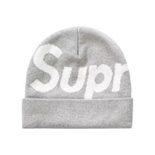 Load image into Gallery viewer, Supreme Big Logo Beanie (FW22/FW24)  Grey
