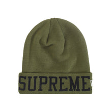 Load image into Gallery viewer, Supreme New Era Varsity Beanie Olive
