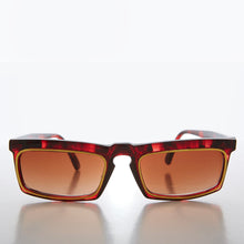 Load image into Gallery viewer, Rectangular 90s Sunglass with Gold Rim - Tandy
