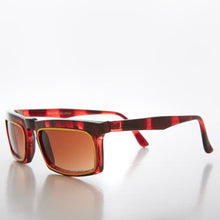 Load image into Gallery viewer, Rectangular 90s Sunglass with Gold Rim - Tandy
