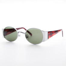 Load image into Gallery viewer, Oval Combo Vintage Sunglass with Wide Temples -Tatum
