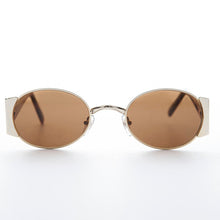 Load image into Gallery viewer, Oval Combo Vintage Sunglass with Wide Temples -Tatum
