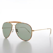 Load image into Gallery viewer, Teardrop Pilot Sunglass with Glass Lens - Thasos
