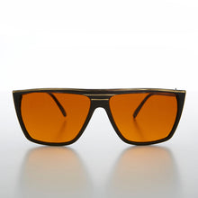 Load image into Gallery viewer, Flat Top Vintage Sunglass with Orange Lenses - Thelda
