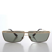 Load image into Gallery viewer, Futuristic Rectangle Gold Brow Sunglasses - Tilly
