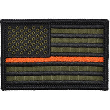 Load image into Gallery viewer, Thin Orange Line Search &amp; Rescue USA Flag - 2x3 Patch
