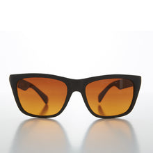 Load image into Gallery viewer, Classic Square Black Sunglasses with Amber Lens - Toni
