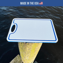 Load image into Gallery viewer, Made in the USA | Premium Cutting Board | Textured 1/2 inch HDPE UV Protected | Non-Skid or Mark Rubber Feet | Great for Boats &amp; any Counter-top
