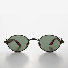 Load image into Gallery viewer, Unique 90s Oval Lens Vintage Sunglass Jagged Temple Design - Tweek
