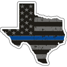 Load image into Gallery viewer, Distressed Thin Blue Line State Sticker - Choose Your State
