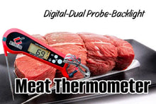 Load image into Gallery viewer, Digital Meat Thermometer with Dual Probes
