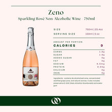 Load image into Gallery viewer, Zeno - Sparkling Rosé Non-Alcoholic Wine - 750ml
