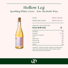 Load image into Gallery viewer, Hollow Leg - Sparkling White Cuvée - Non-Alcoholic Sparkling Wine
