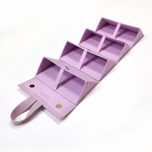 Load image into Gallery viewer, Lilac Faux Croco Travel Case
