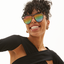 Load image into Gallery viewer, Ivy Luxe - Pride Tangle-Free Round Aviator Sunglasses

