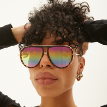 Load image into Gallery viewer, Ivy Luxe - Pride Tangle-Free Round Aviator Sunglasses
