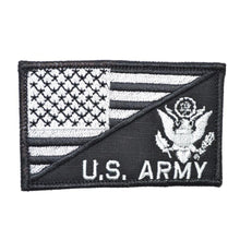Load image into Gallery viewer, US Army Crest With Text USA Flag - 2.25x3.5 Patch
