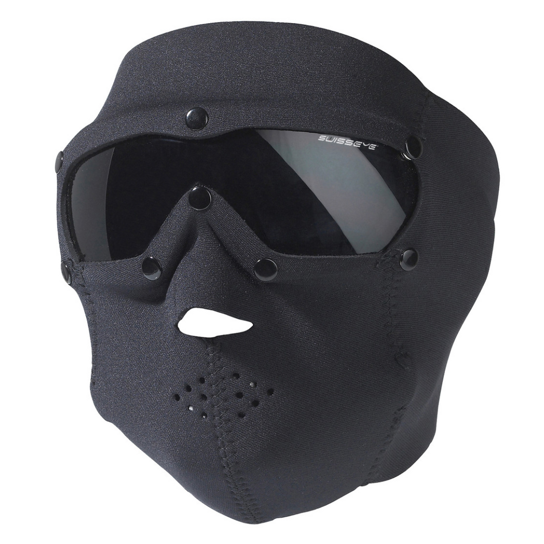 SwissEye Black Neoprene Mask w/Ballistic Smoke Lenses