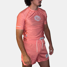 Load image into Gallery viewer, CORE SERIES SHORT SLEEVE RASH GUARD - SALMON
