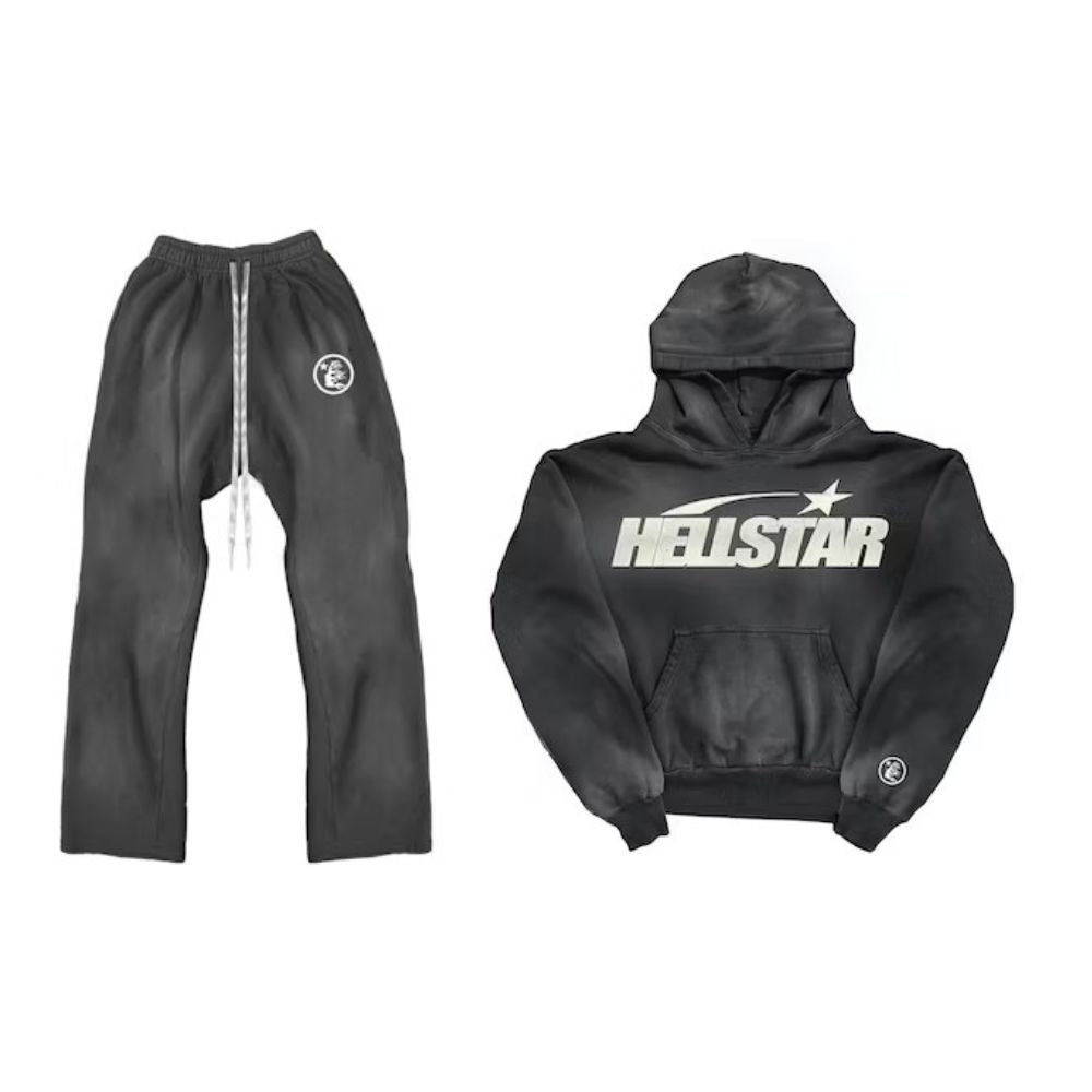 Hellstar Uniform Hoodie and Pants Black (Full Set)